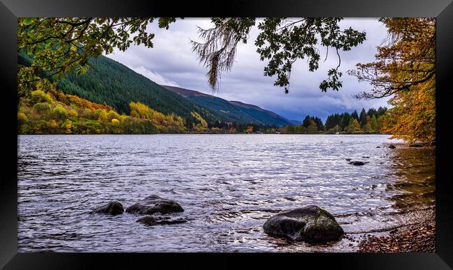 Scottish Loch, Scotland, UK Framed Print by Mark Llewellyn