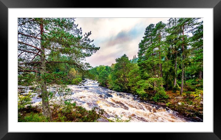 Rapids, Highlands, Scotland, UK Framed Mounted Print by Mark Llewellyn