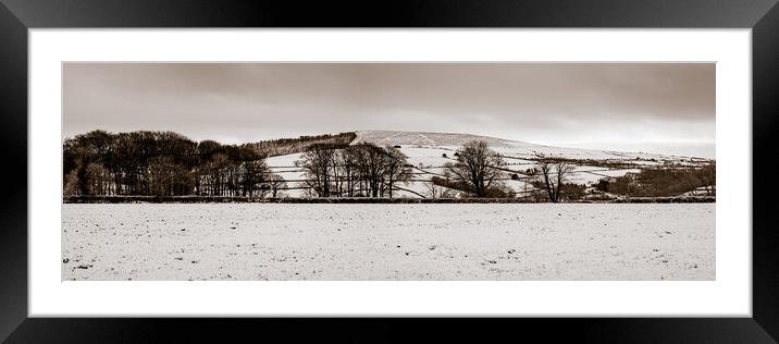 Snow on the Preselis, Pembrokeshire, Wales, UK Framed Mounted Print by Mark Llewellyn