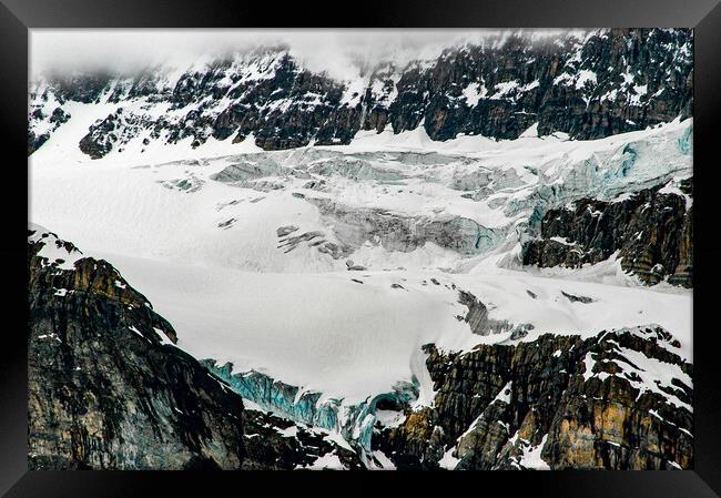 Canadian Glacier, Canada Framed Print by Mark Llewellyn