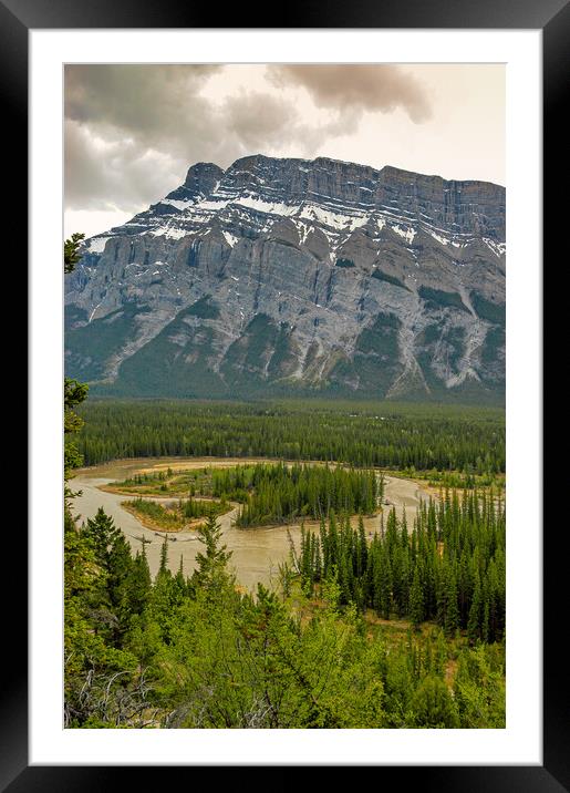 Winding River, Alberta, Canada Framed Mounted Print by Mark Llewellyn