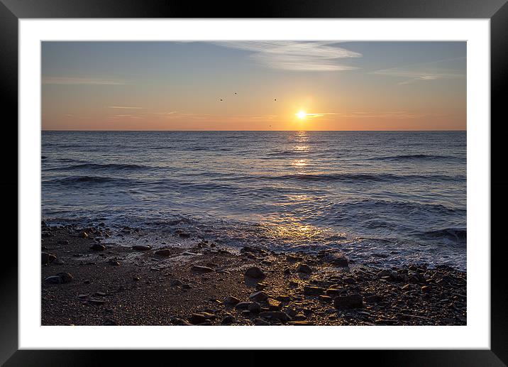 Monk Haven Morning Sunrise, Pembrokeshire Framed Mounted Print by Simon West
