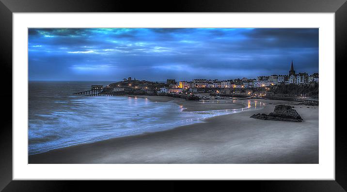 A view over Tenby Framed Mounted Print by Simon West