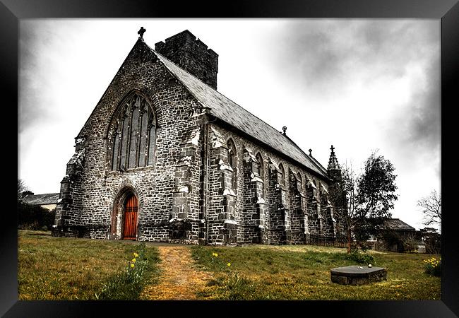 Narberth Church and Graveyard Framed Print by Simon West
