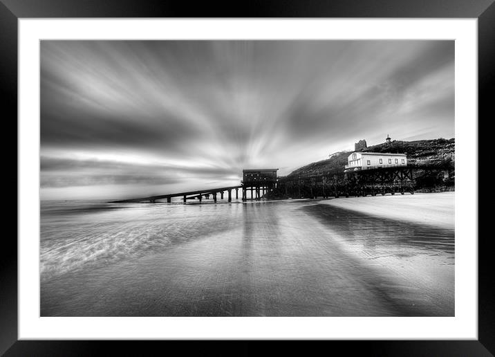 Tenby Life Boat Houses Framed Mounted Print by Simon West