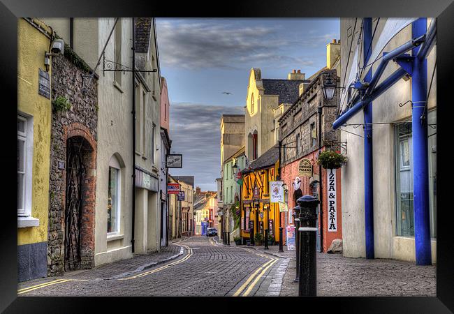 Upper Frog Street, Tenby Framed Print by Simon West