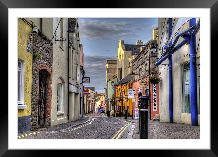Upper Frog Street, Tenby Framed Mounted Print by Simon West