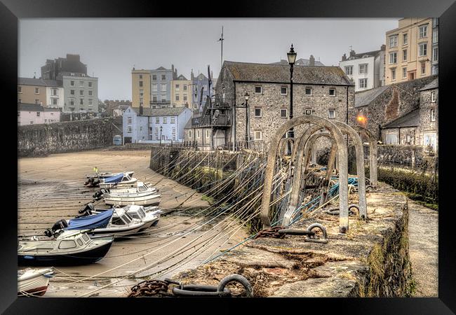 Tenby Harbour Framed Print by Simon West