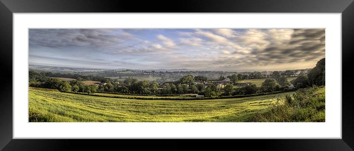 Panoramic of Narbeth Framed Mounted Print by Simon West
