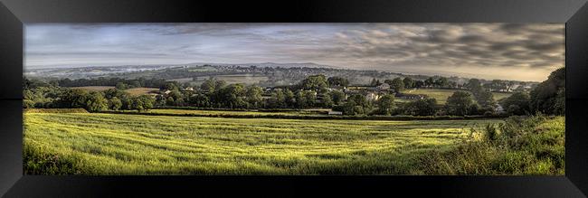 Narbeth Panoramic Framed Print by Simon West