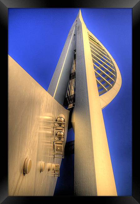 Spinnaker Tower Framed Print by Simon West