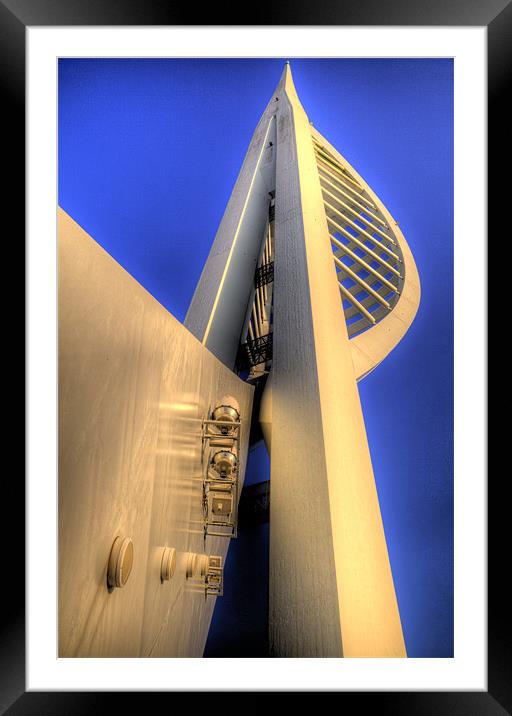 Spinnaker Tower Framed Mounted Print by Simon West