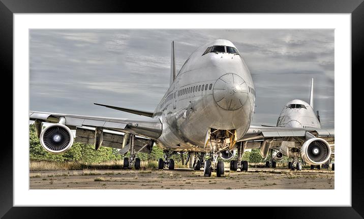 Manston Airport Time to board Framed Mounted Print by Simon West