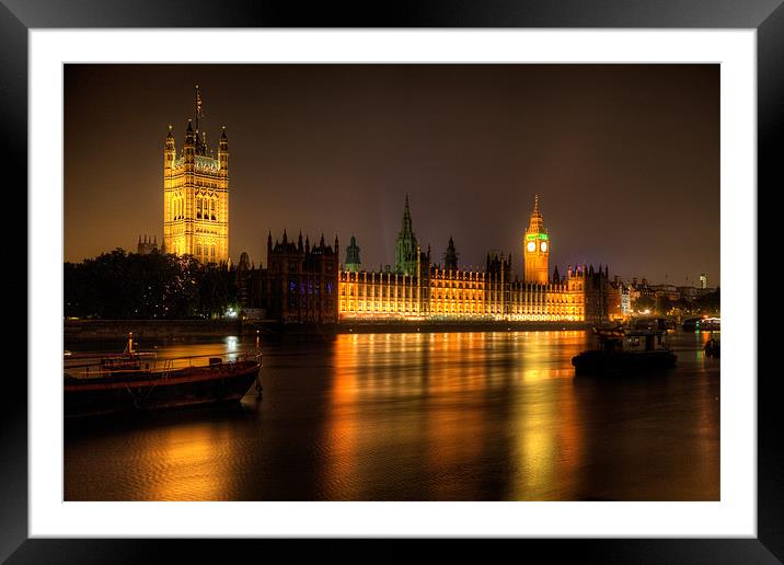 Houses of Parliament Framed Mounted Print by Simon West