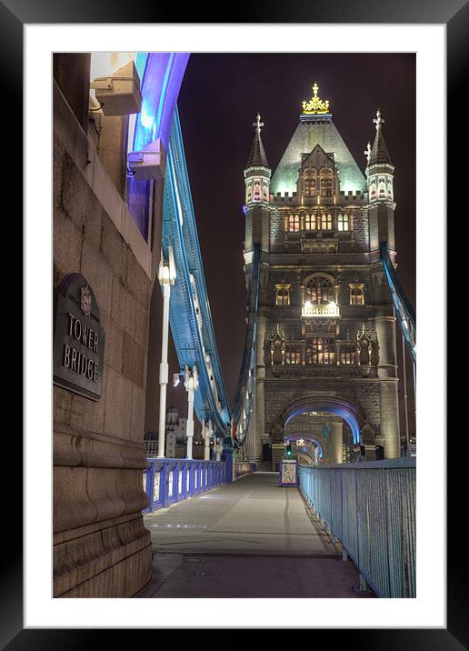Tower Bridge in London Framed Mounted Print by Simon West
