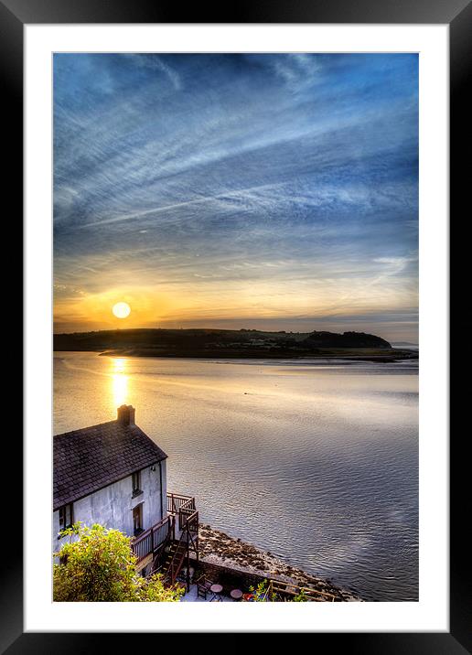 Dylan Thomas Boathouse Framed Mounted Print by Simon West