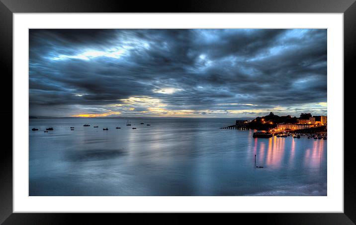 Tenby Harbour Framed Mounted Print by Simon West