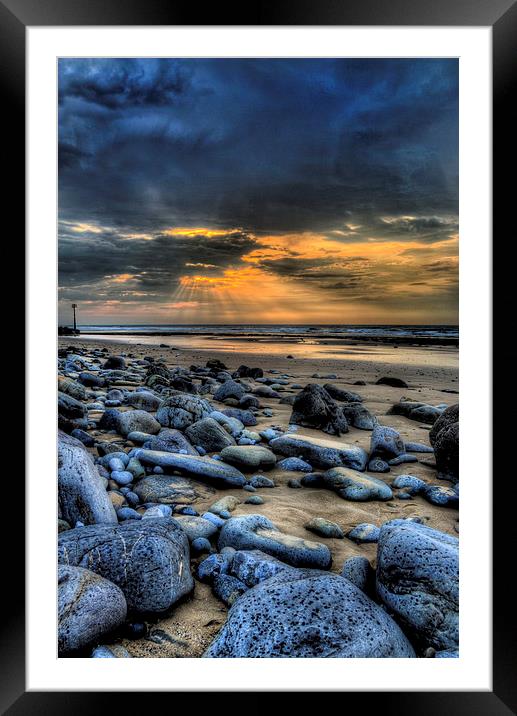 Amroth Beach Framed Mounted Print by Simon West