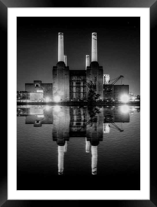 Battersea Power Station Framed Mounted Print by Simon West