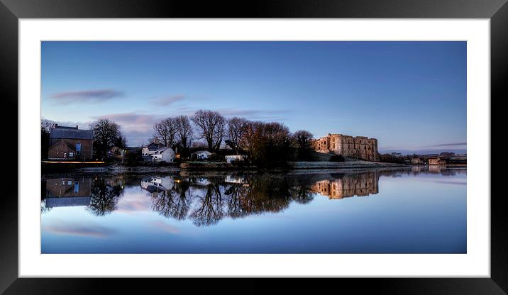 Carew Castle at Dawn Framed Mounted Print by Simon West