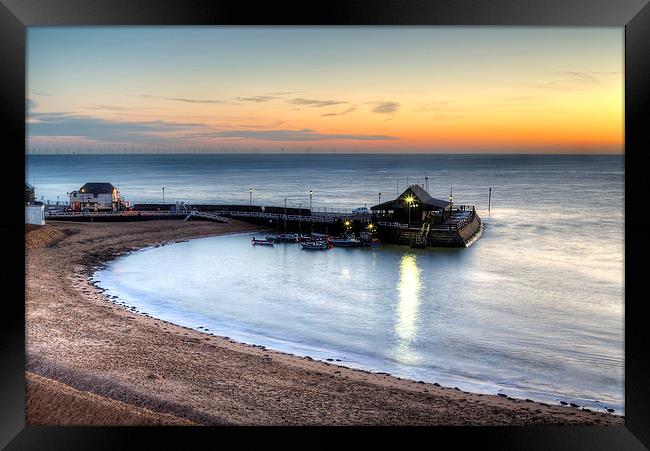 Broadstairs - Viking Bay Pier Framed Print by Simon West