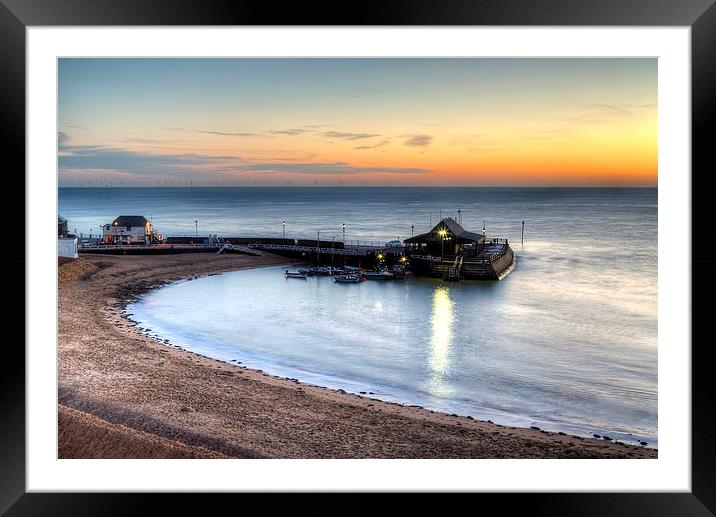 Broadstairs - Viking Bay Pier Framed Mounted Print by Simon West
