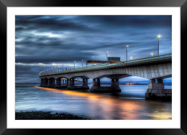 The Severn Bridge Framed Mounted Print by Simon West