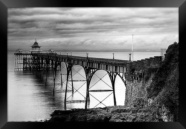 Clevedon Pier Framed Print by Simon West