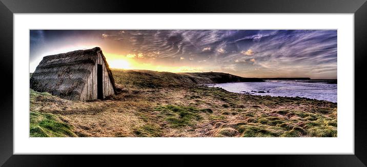 Freshwater West Seaweed Hut Framed Mounted Print by Simon West