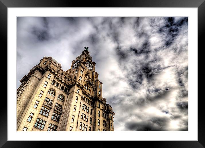 Liverbird Building, Liverpool Framed Mounted Print by Simon West
