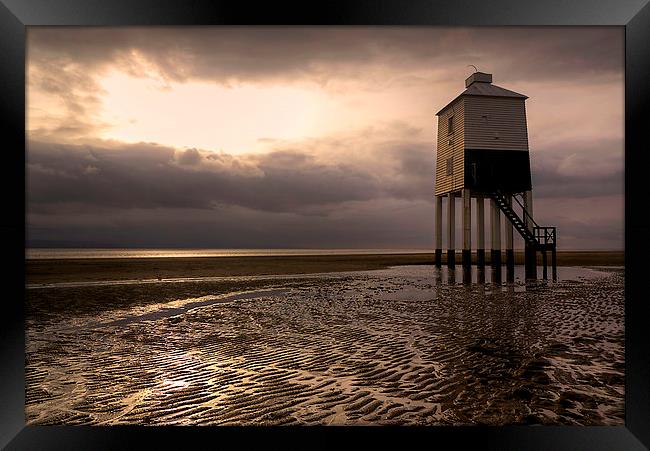 Burnham-on-Sea Low lighthouse Framed Print by Simon West