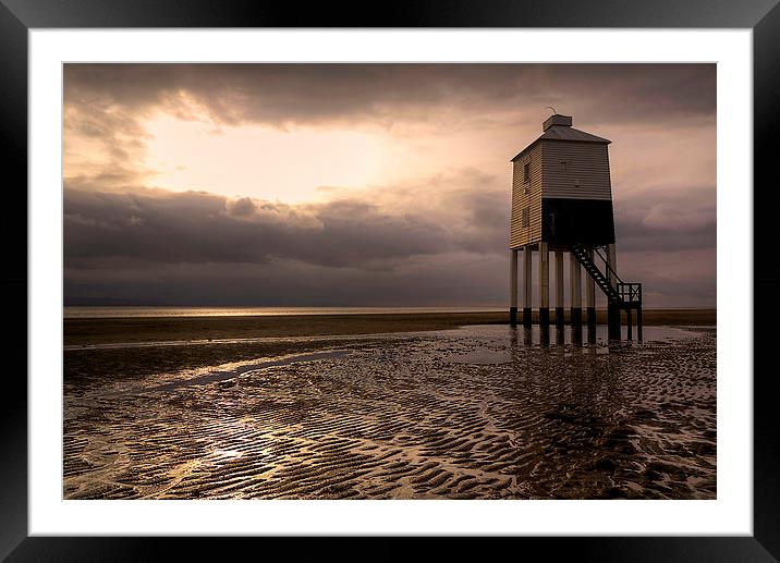 Burnham-on-Sea Low lighthouse Framed Mounted Print by Simon West