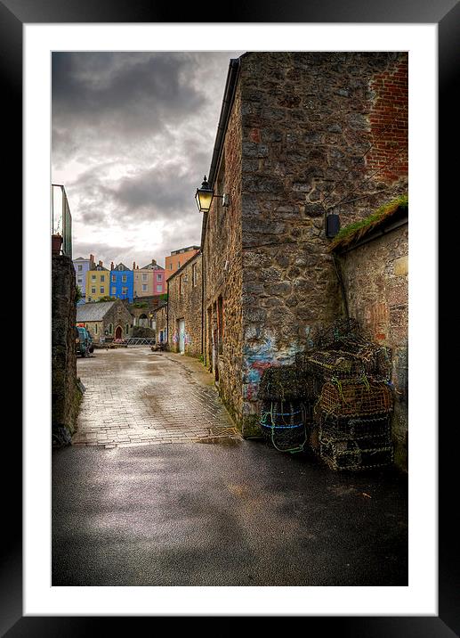 Tenby Harbour Alleyways Framed Mounted Print by Simon West
