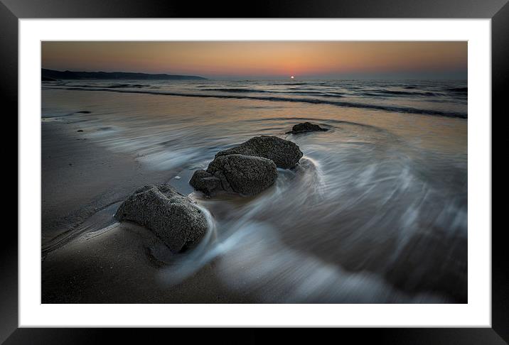  Coppet Hall Beach, Pembrokeshire Framed Mounted Print by Simon West