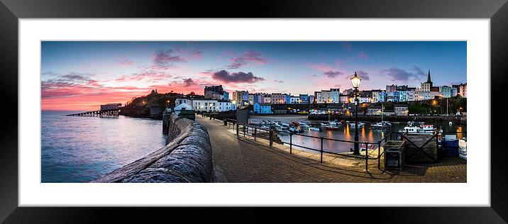  Tenby Harbour Framed Mounted Print by Simon West