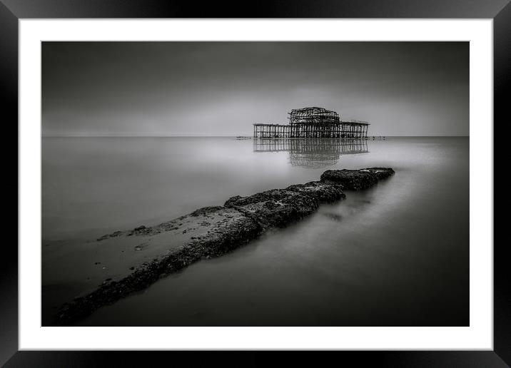 Brighton West Pier Framed Mounted Print by Simon West