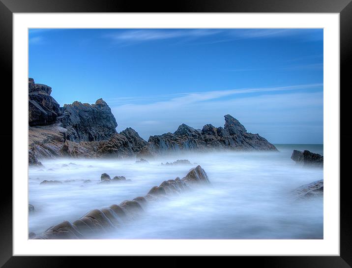 Sea Mist Framed Mounted Print by nick woodrow