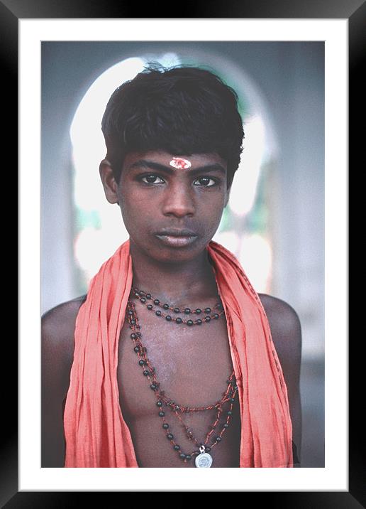 Hindu Pilgrim  India Framed Mounted Print by Peter Spenceley