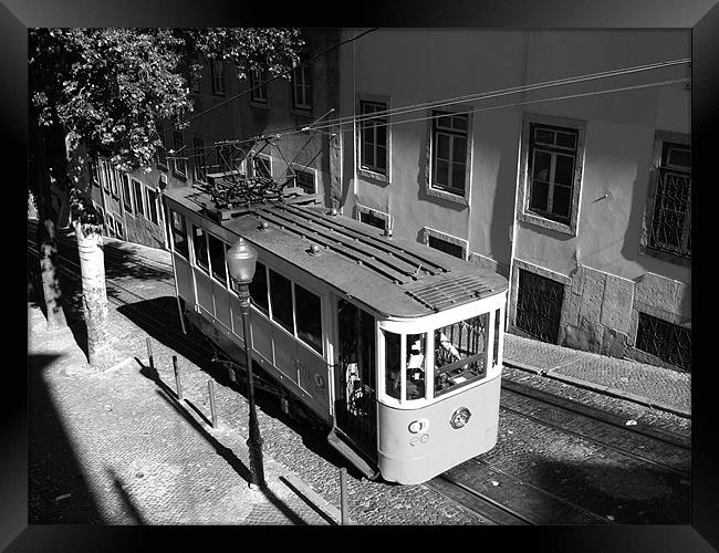 Tram uphill Framed Print by Pawel Juszczyk