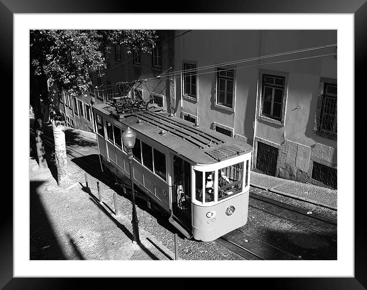 Tram uphill Framed Mounted Print by Pawel Juszczyk