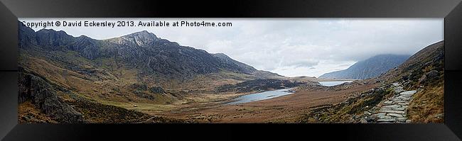 View from  Idwal Framed Print by David Eckersley