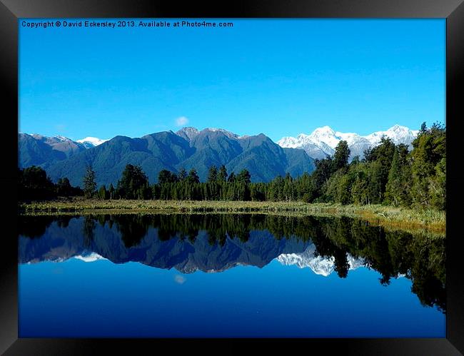 The Lake Framed Print by David Eckersley