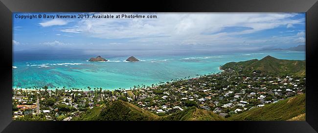 Hawaiian Coast Framed Print by Barry Newman