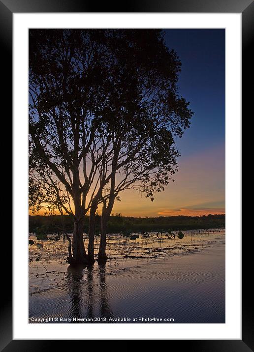 Fading Light Framed Mounted Print by Barry Newman