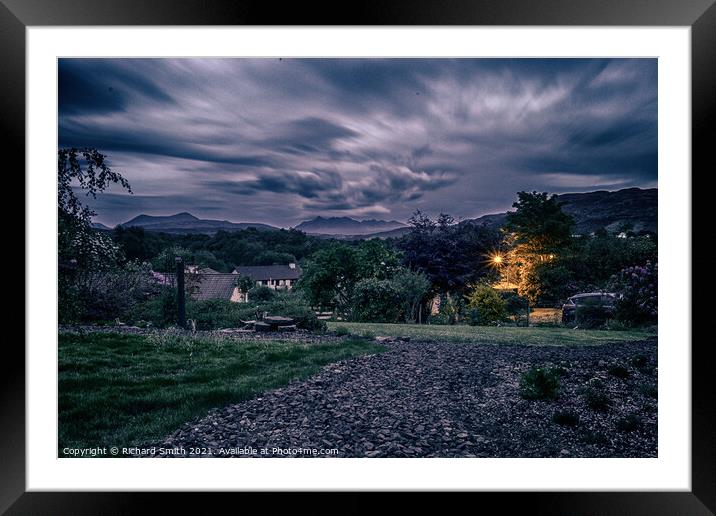 Sky cloud Framed Mounted Print by Richard Smith