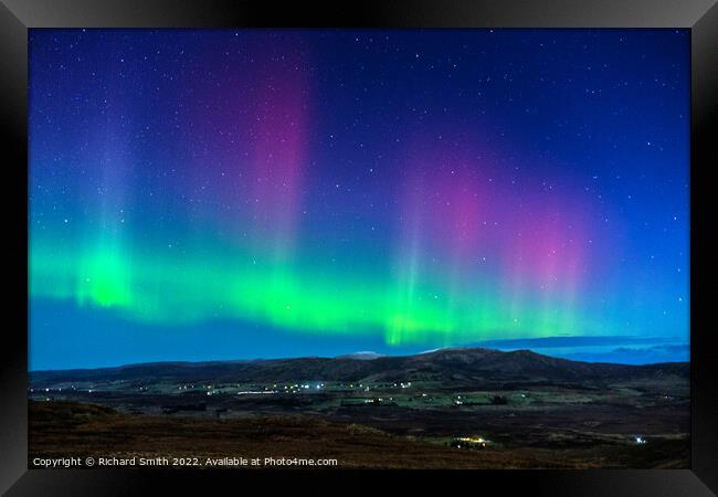 The Aurora Borealis or Northern Lights. #2 Framed Print by Richard Smith