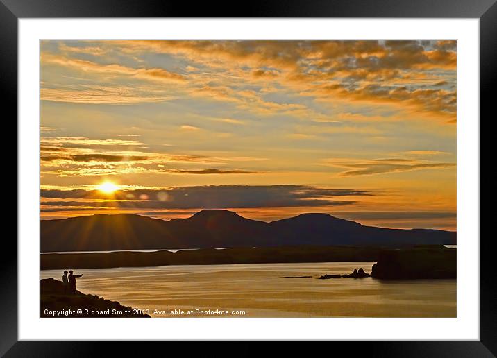 Sunset over MacLeods Tables Framed Mounted Print by Richard Smith