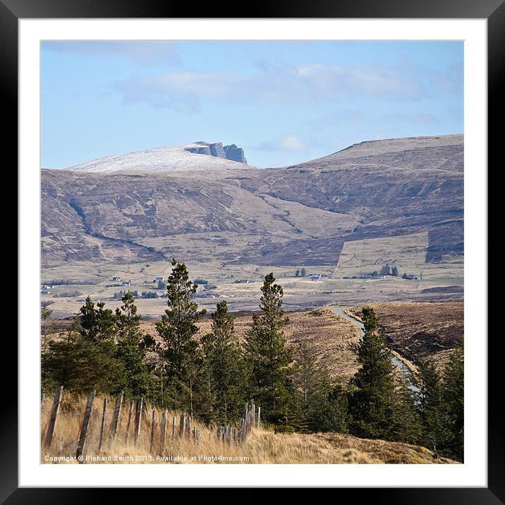 The back of the Storr Framed Mounted Print by Richard Smith