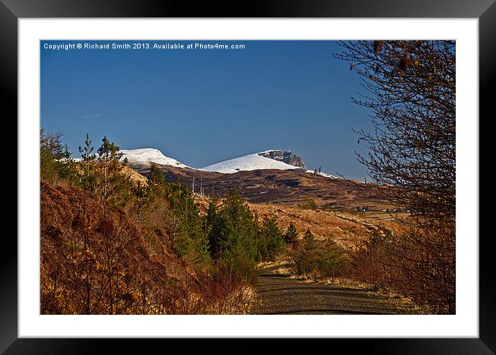 DSC_4312 Snow capped Storr Framed Mounted Print by Richard Smith
