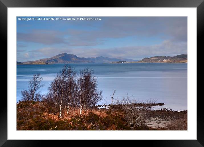  Ben Tianavaig and the Trotternish ridge of Skye f Framed Mounted Print by Richard Smith